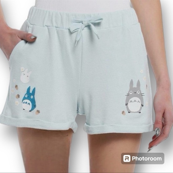 Studio Ghibli My Neighbor Totoro Acorn Totoros Lounge Shorts - Picture 1 of 11